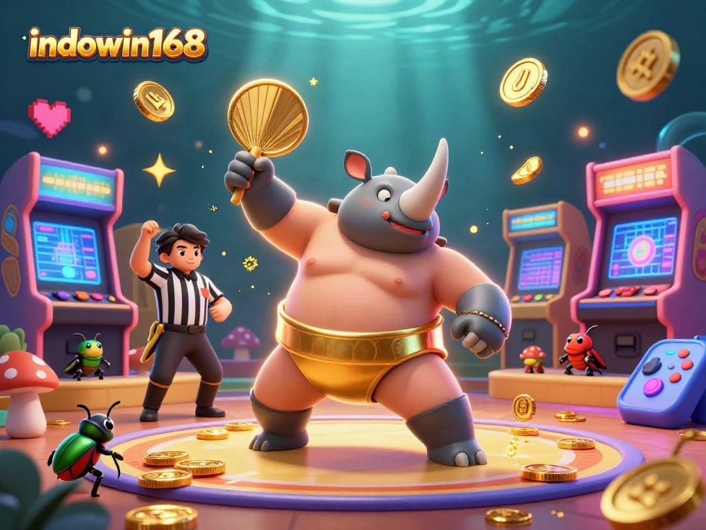 Experience the excitement of gaming at indowin168 with vibrant coins and dynamic arcade elements.