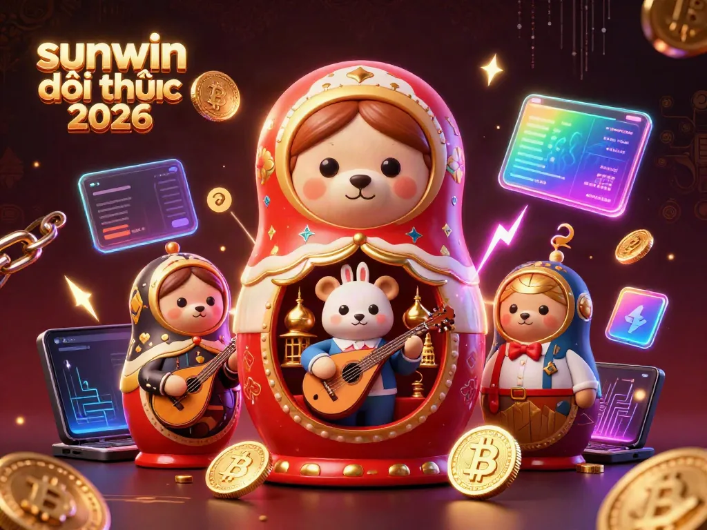 Engage with "sunwin đổi thưởng 2026" through interactive gaming featuring vibrant characters and crypto elements.