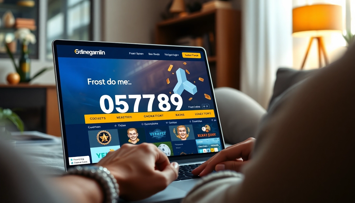 Engaging user experience on https://057789.com/ showcasing modern online gambling interface with sleek design.