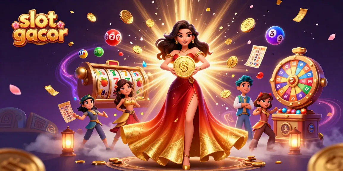 Experience thrilling gameplay with slot gacor in a vibrant casino scene filled with excitement and treasure.