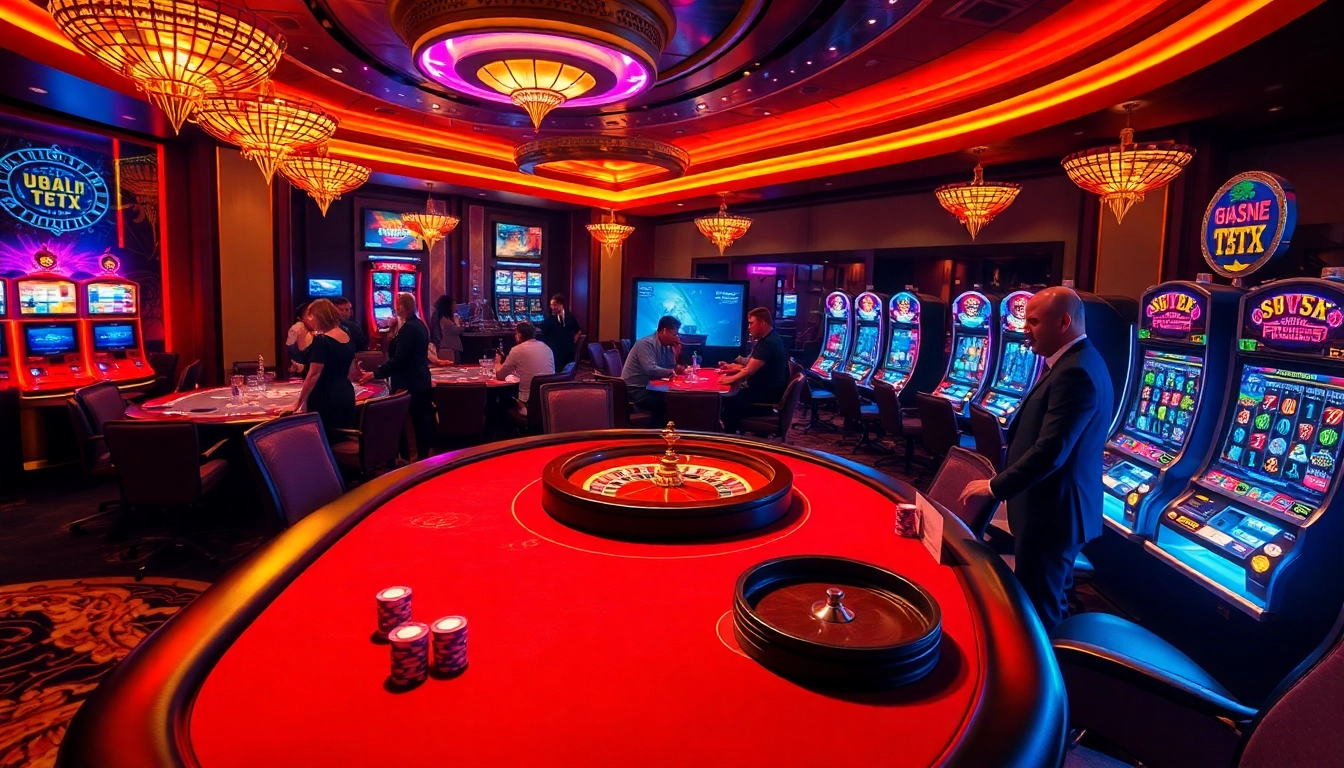 Engaging players in a luxurious casino with gaming tables, highlighting the keyword 包网 in a professional setting.