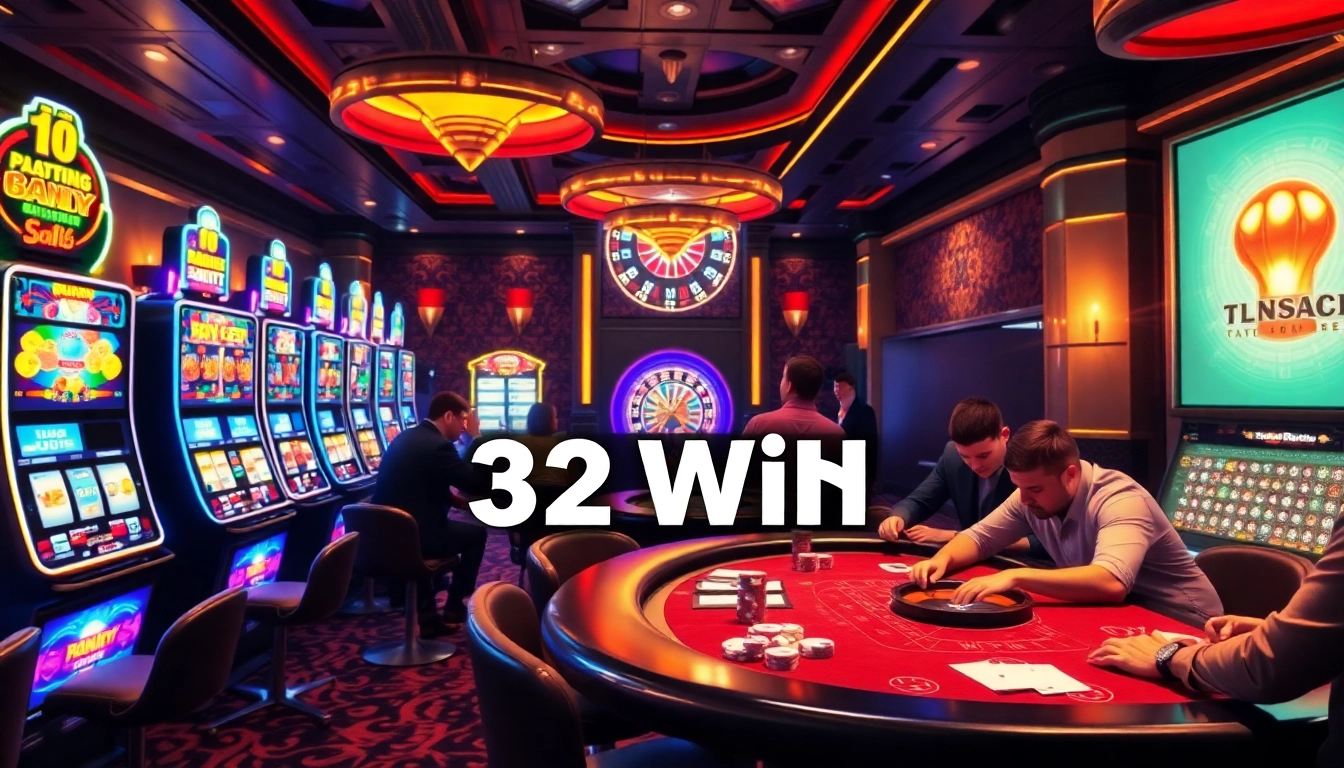 Experience the thrill of winning with 32 win at a luxurious casino with poker chips.