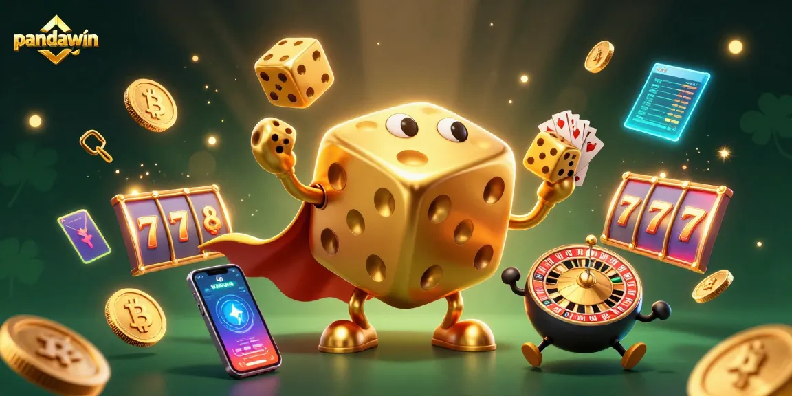 Win big with pandawin's thrilling slots in this vibrant casino scene full of excitement.