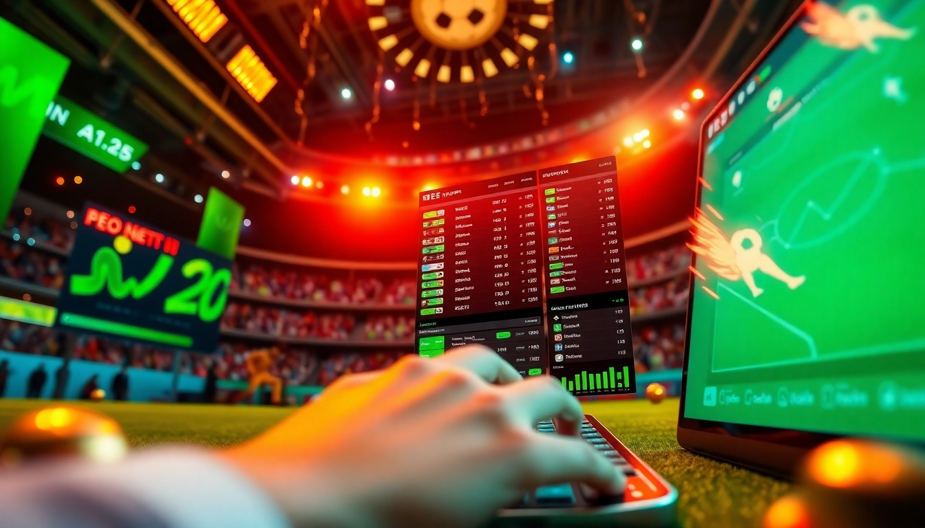Engaging kèo nhà cái betting interface showcasing dynamic sports betting options.
