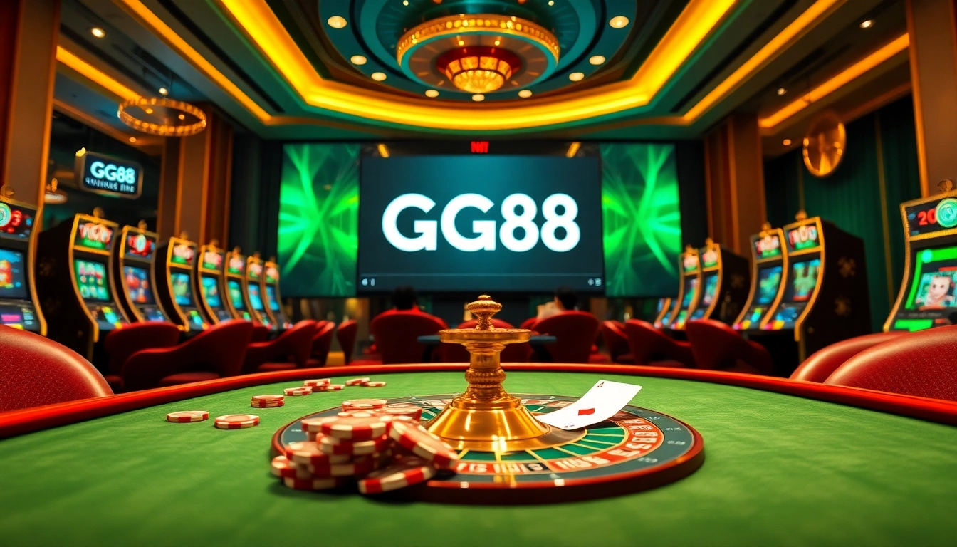 Experience thrilling games at GG88 with vibrant casino visuals and engaging gameplay.