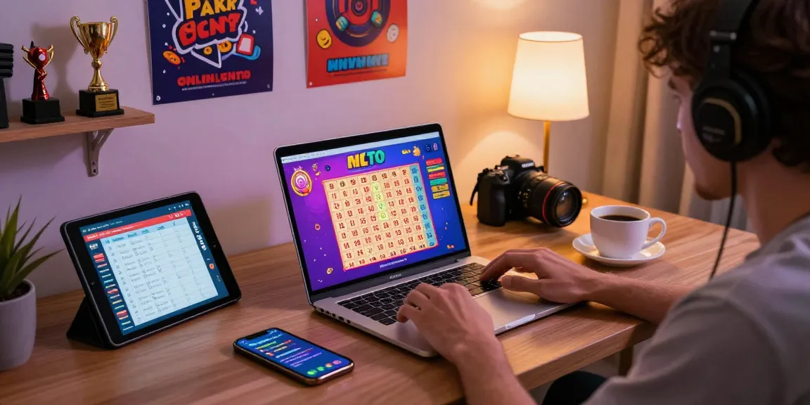 Pengguna menciptakan pengalaman bermain ratutogel yang menyenangkan di rumah dengan laptop dan peralatan gaming.