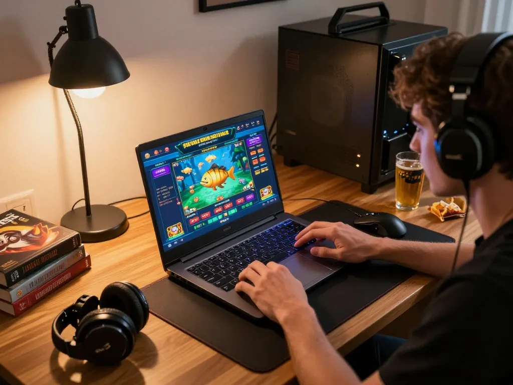 Dynamic online gaming scene at fat fish cantina, showcasing a player engaged in strategic casino gameplay.