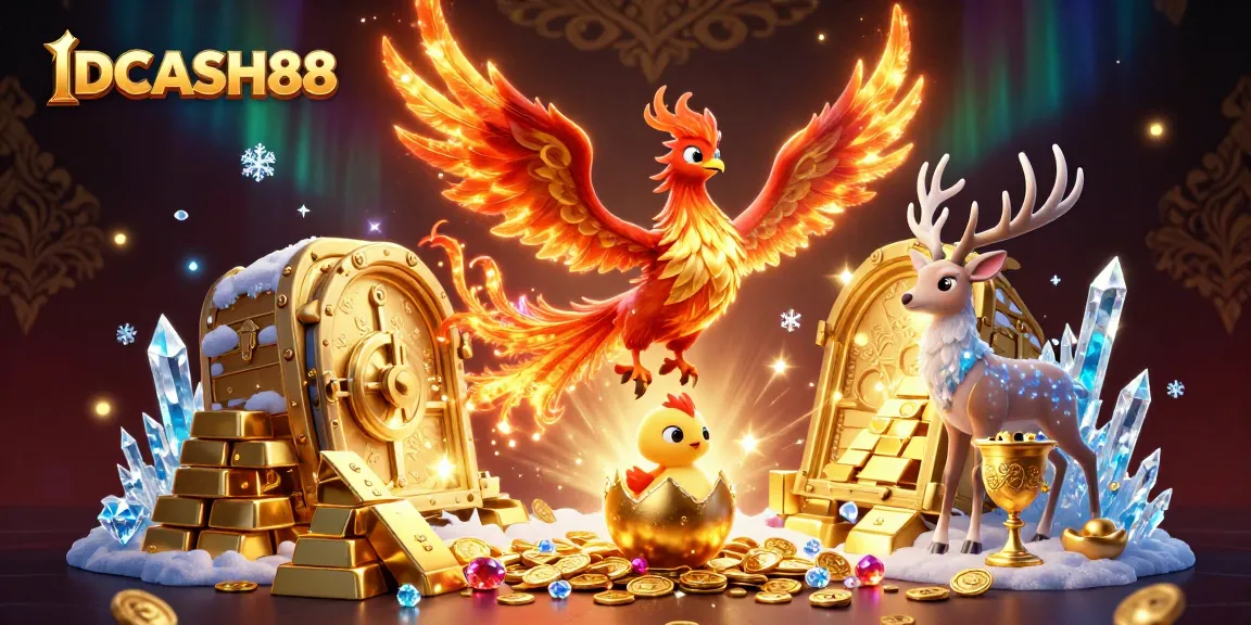 Play exciting games at IDCASH88 while immersing in a magical 3D casino scene.