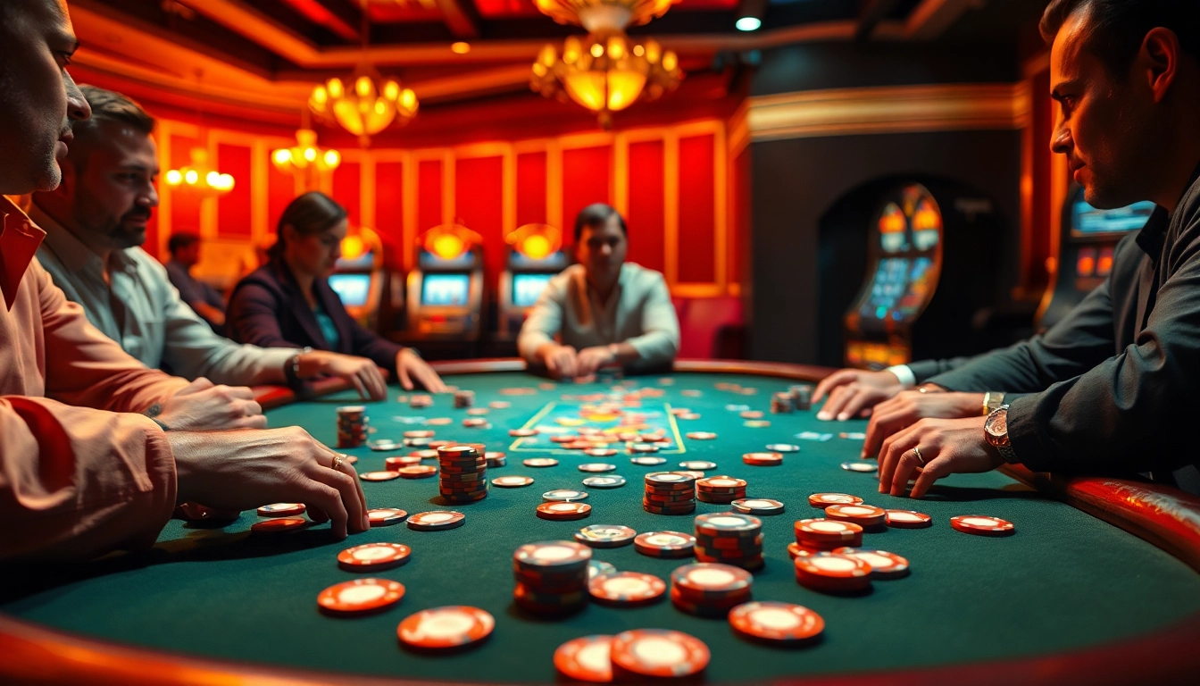 Menangkan permainan di tunai138 dengan meja poker yang penuh warna dan suasana semarak.