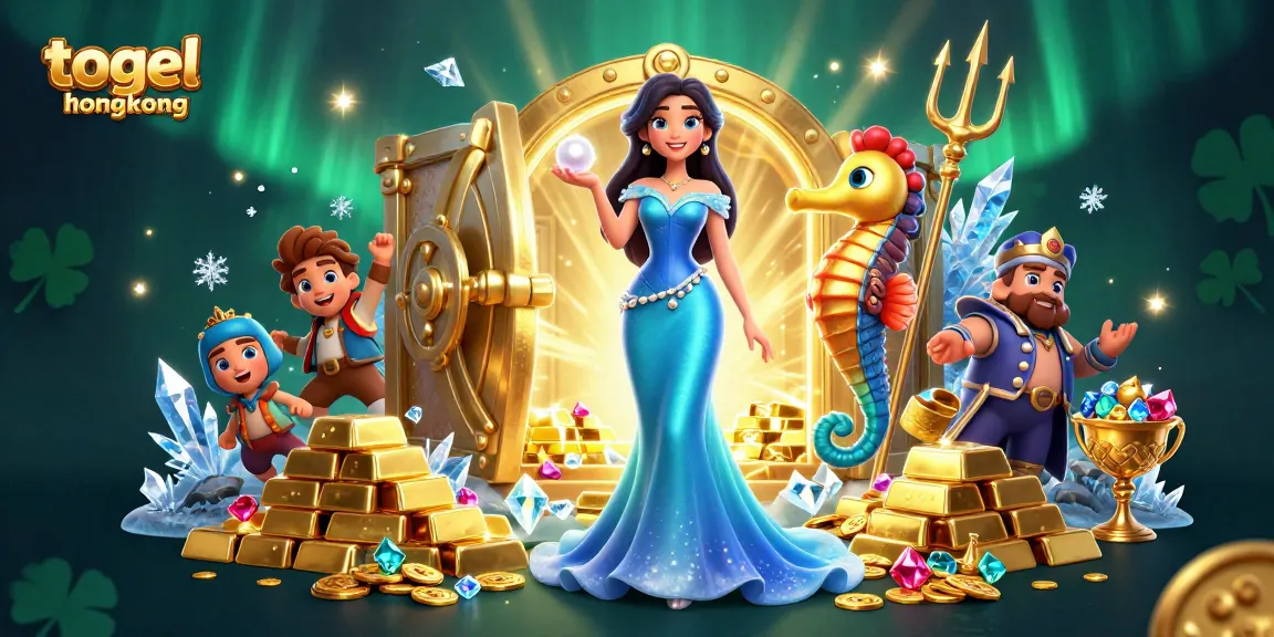Experience the exciting world of togel hongkong with this vibrant 3D illustration featuring enchanting elements.
