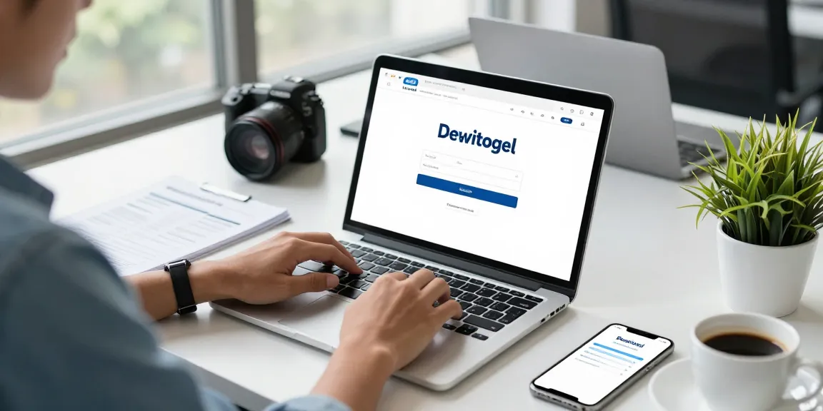 Proses dewitogel login yang praktis dan sederhana di ruang kerja modern.