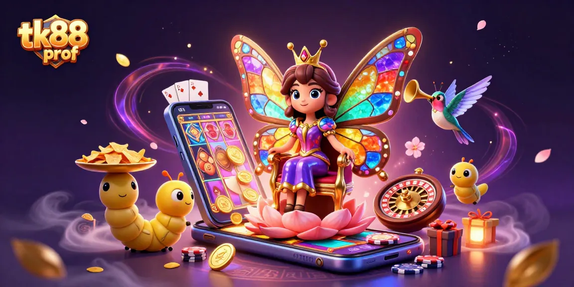 Experience exhilarating gaming moments at tk88 prof with vibrant casino elements and captivating characters.