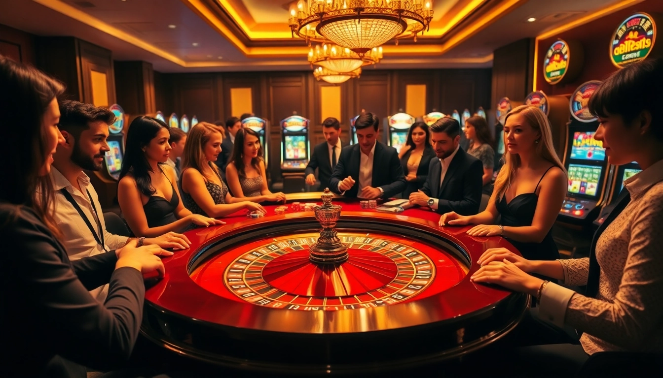 Players excitedly engaging with the roulette table at vipforbest.com/ru/settlepay/registration.