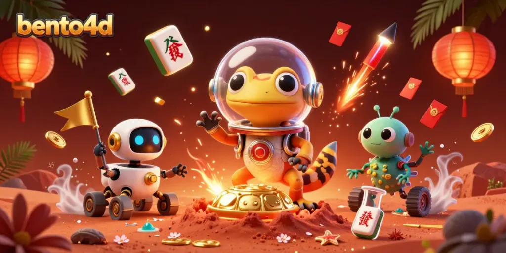 Experience thrilling gameplay with bento4d in a vibrant casino scene infused with excitement and adventure.