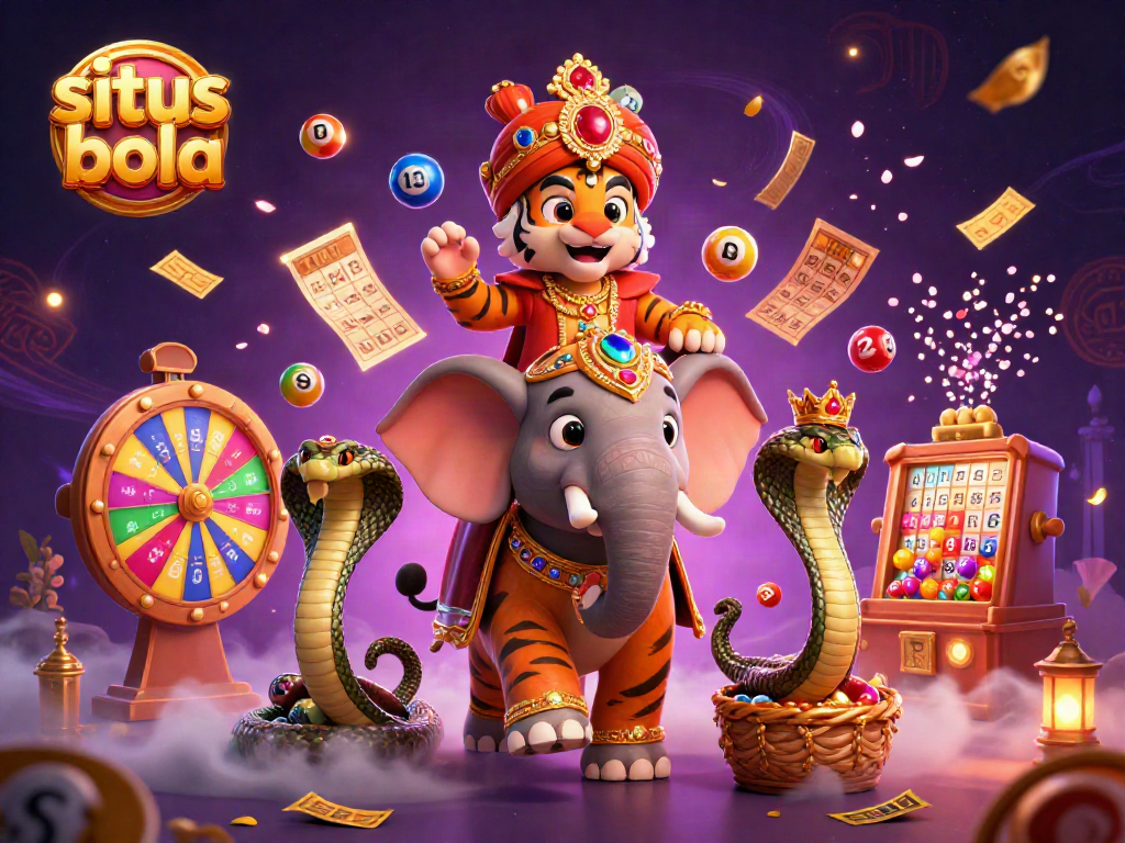 Mengikuti aksi situs bola dengan karakter harimau maharaja dan elefant permata di tengah hujan uang.
