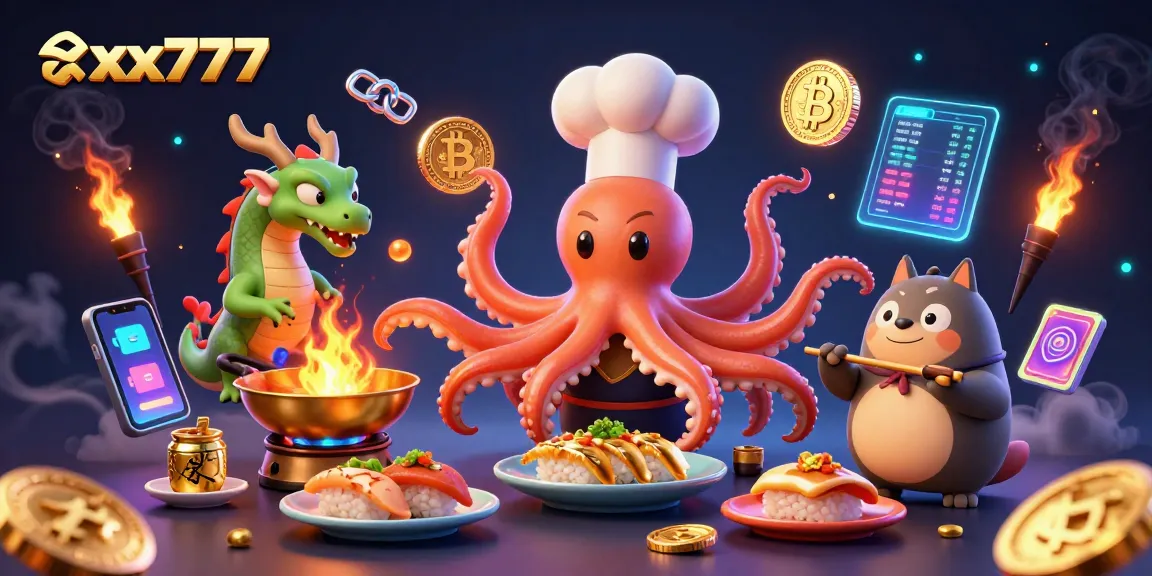 Experience the thrill of xxx777 gaming with a vibrant 3D illustration featuring animated characters and crypto elements!