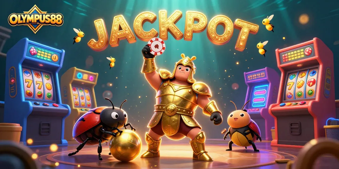 OLYMPUS88 menghadirkan momen kemenangan saat serangga memainkan slot jackpot