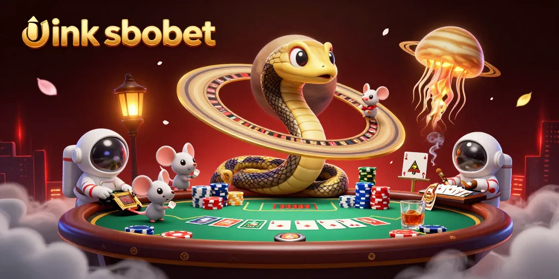 Engage in action-packed betting with link sbobet as cartoon characters bet on a cosmic roulette wheel.