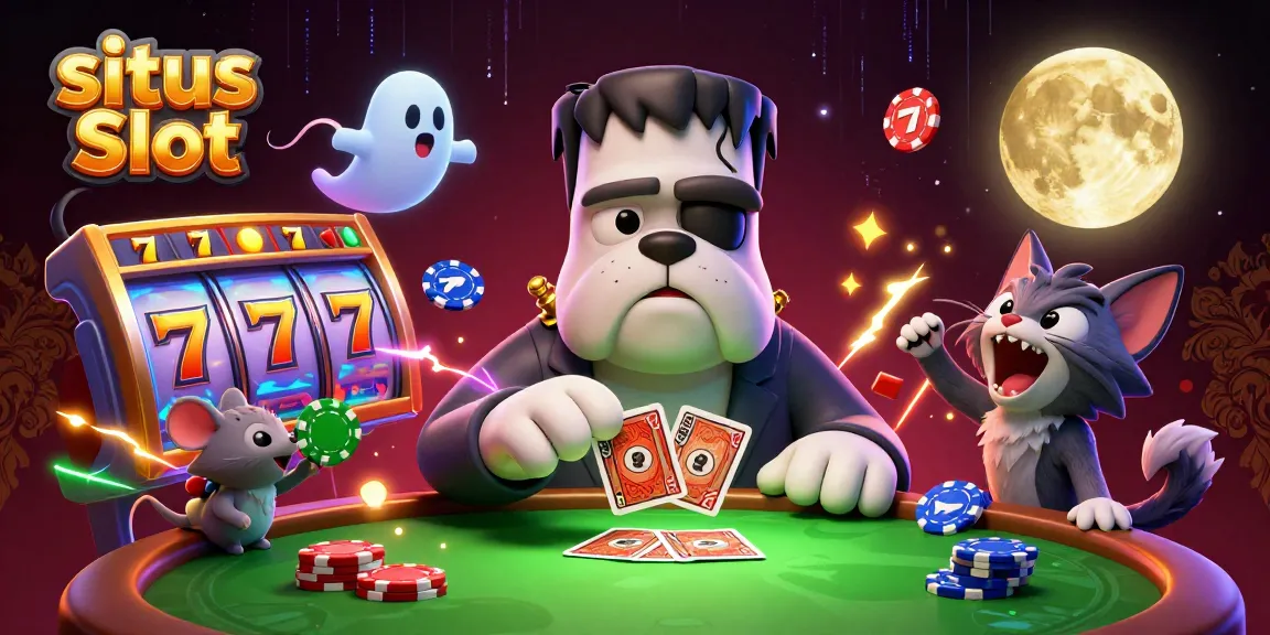 Engage in thrilling gameplay at situs Slot with unique characters and vibrant slot elements.