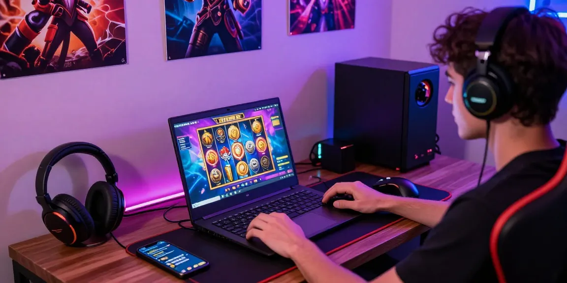 Login Modal138: Pemain slot online menikmati pengalaman bermain di ruang gaming yang nyaman.