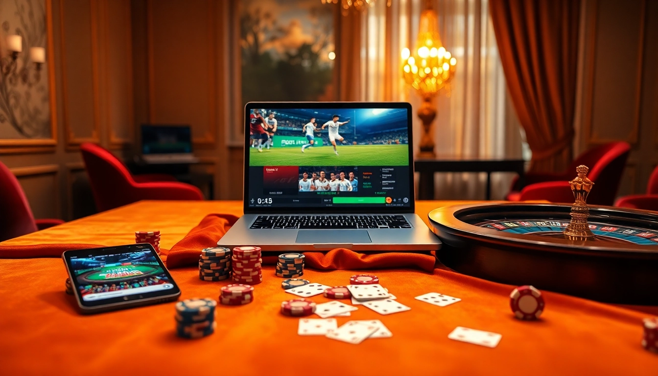 Experience thrilling betting on luongson tv with engaging digital visuals and casino elements.