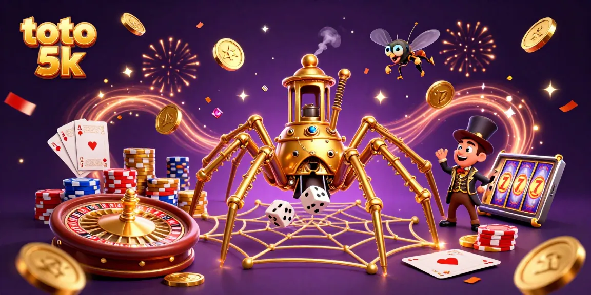 Mendorong pemain di toto 5k dengan ilustrasi kartun steampunk yang menawan, menyoroti perjudian dan kegembiraan.