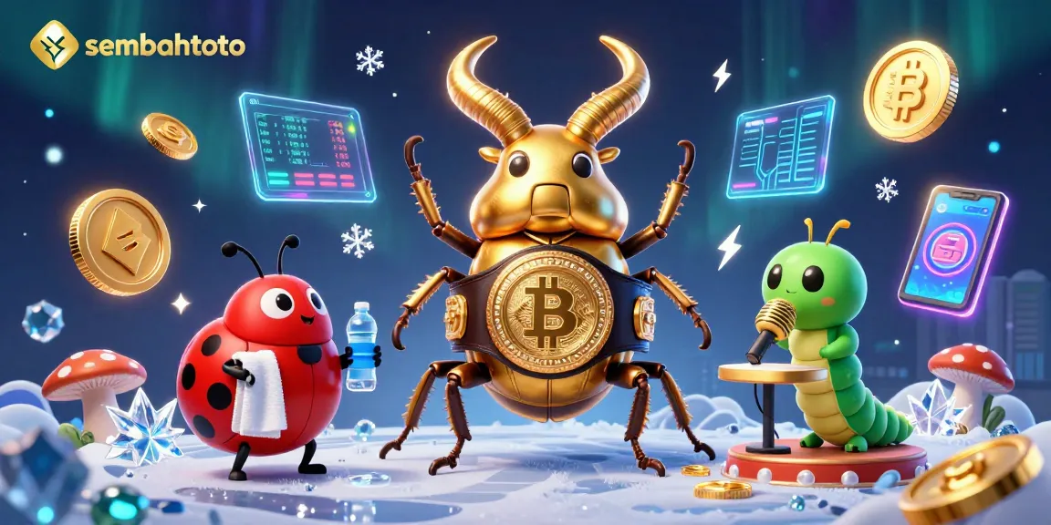 Sembahtoto showcasing a dynamic boxing scene with a golden stag beetle and gaming elements.