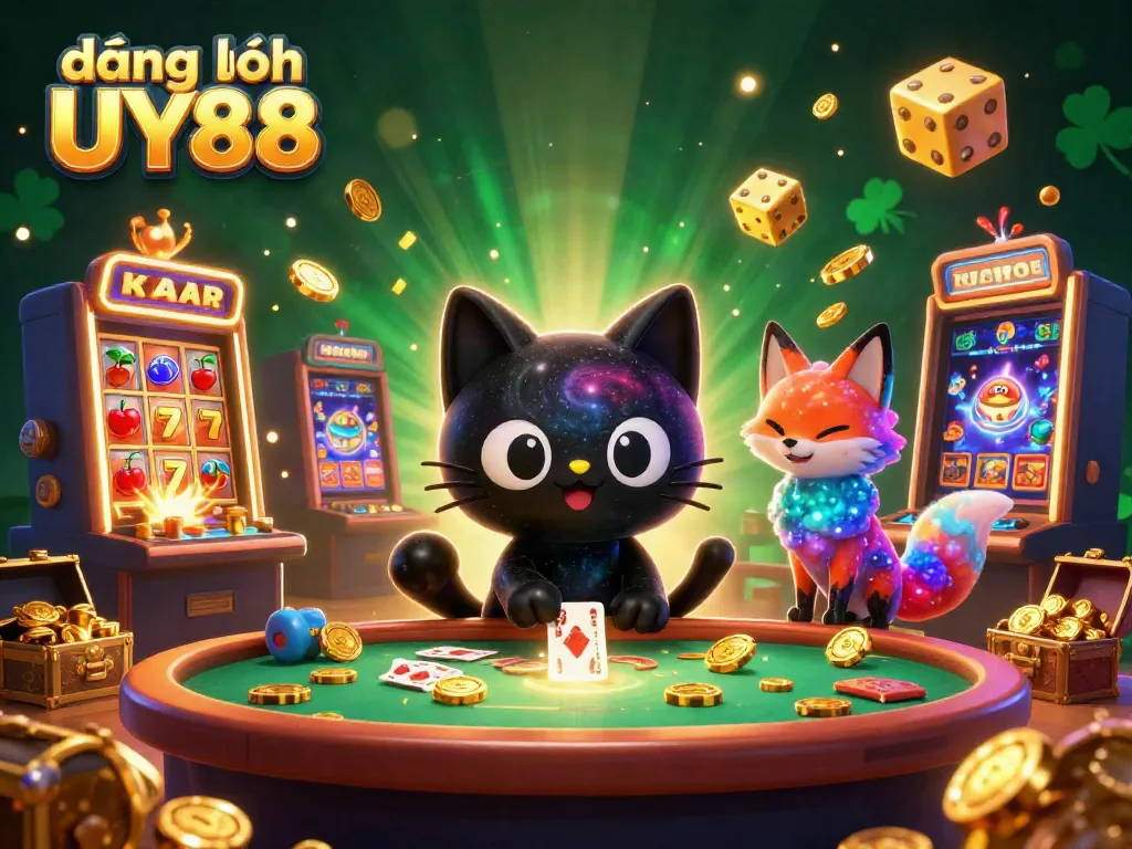 Experience the excitement of đăng nhập UY88 as vibrant characters and dynamic casino elements come alive.