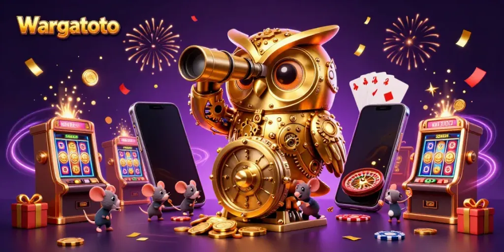 Wargatoto menawarkan pengalaman menarik dengan ilustrasi kasino 3D yang penuh warna dan detail.