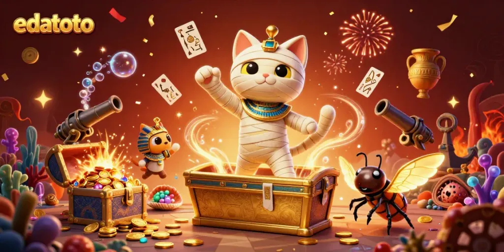 Win big with edatoto at the vibrant pyramid casino showcasing ancient Egyptian elements.