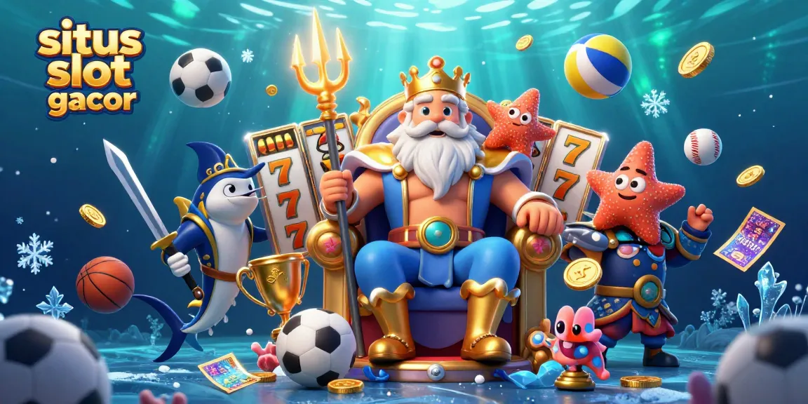 Sculpt a winning strategy at situs slot gacor with this vibrant casino-themed underwater scene.