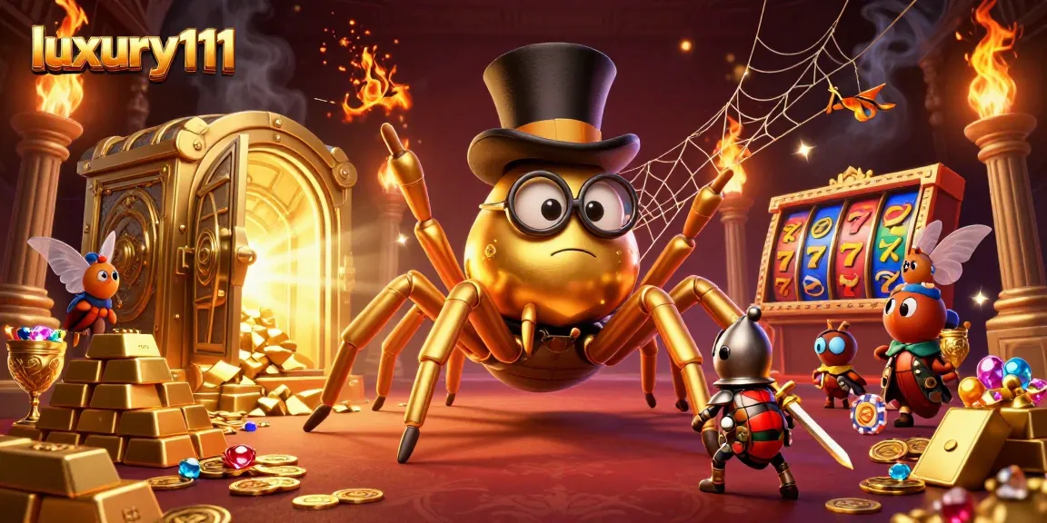 Engage with luxury111 and unlock treasures in a captivating casino illustrated scene