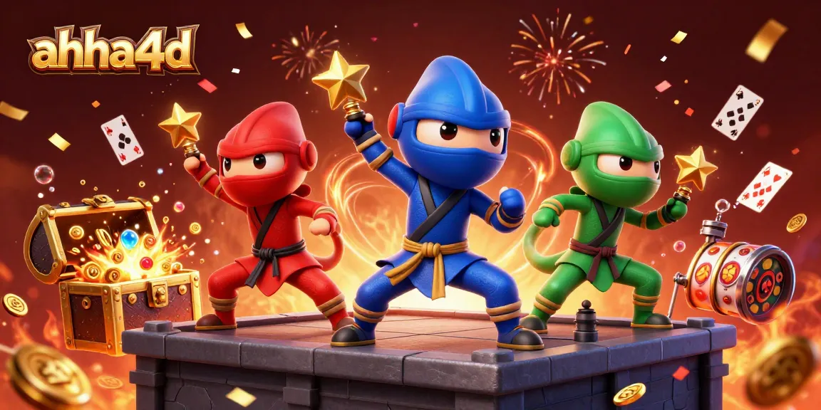 Engage with ahha4d casino excitement as ninja chameleons synchronize moves amidst exploding treasures.
