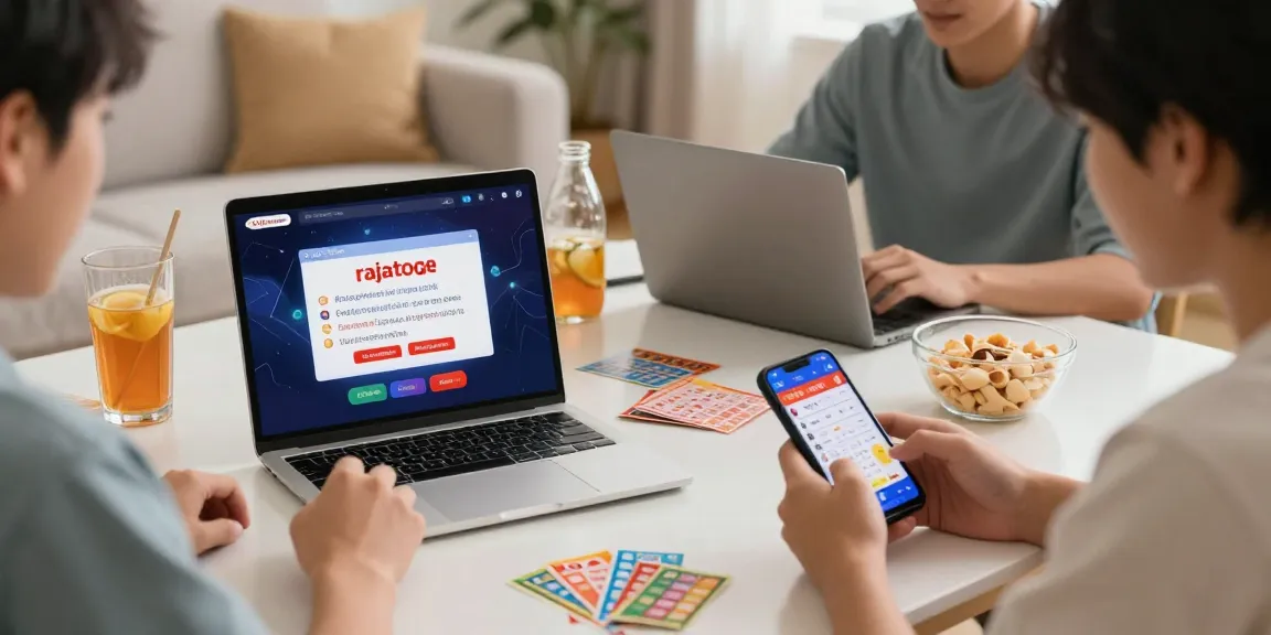 Pengguna rajatogel bermain togel online di rumah dengan perangkat modern.