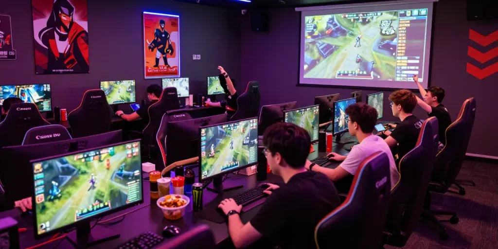 Exciting esports community scene showcasing dynamic jebolwd gaming tournament atmosphere with diverse participants.