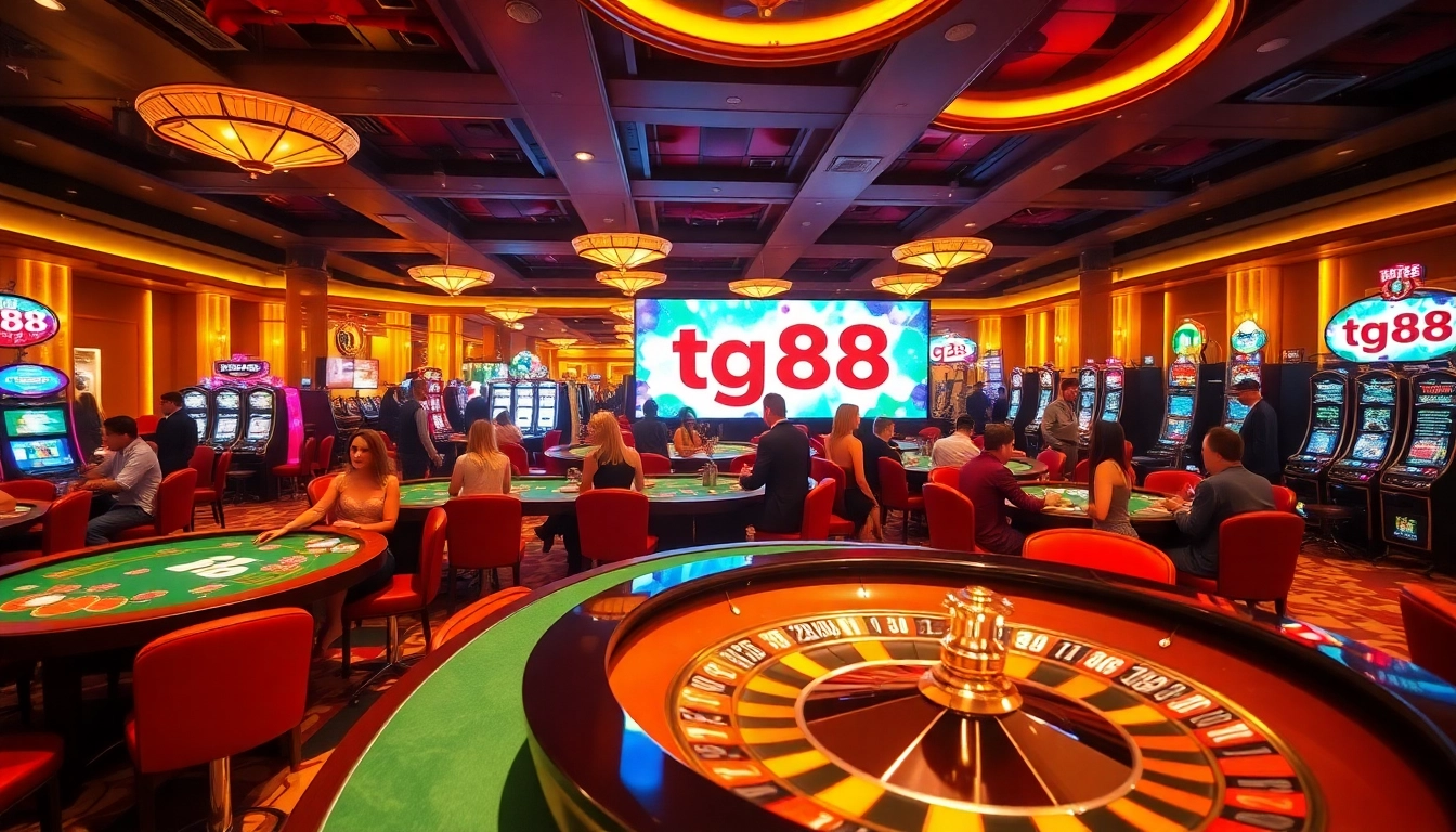 Experience the excitement of gambling at TG88 link with vibrant casino tables and thrilling games.