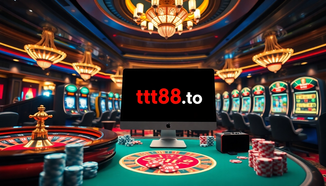 Experience the thrill of winning at TT88 online casino with vibrant gaming tables and luxurious environments.