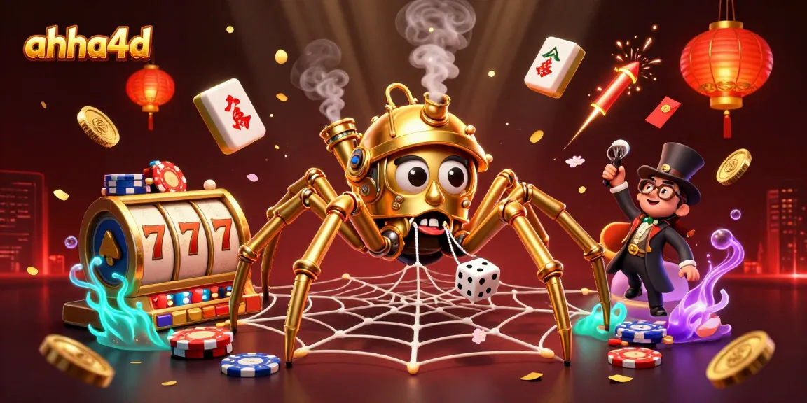 Experience thrilling gameplay at ahha4d with our captivating 3D steampunk casino scene.